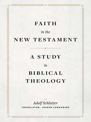 cover image of Faith in the New Testament